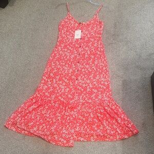 Roxy Red Floral Maxi Dress